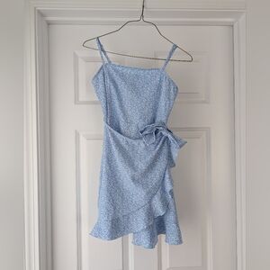 Blue Floral Girl's Dress